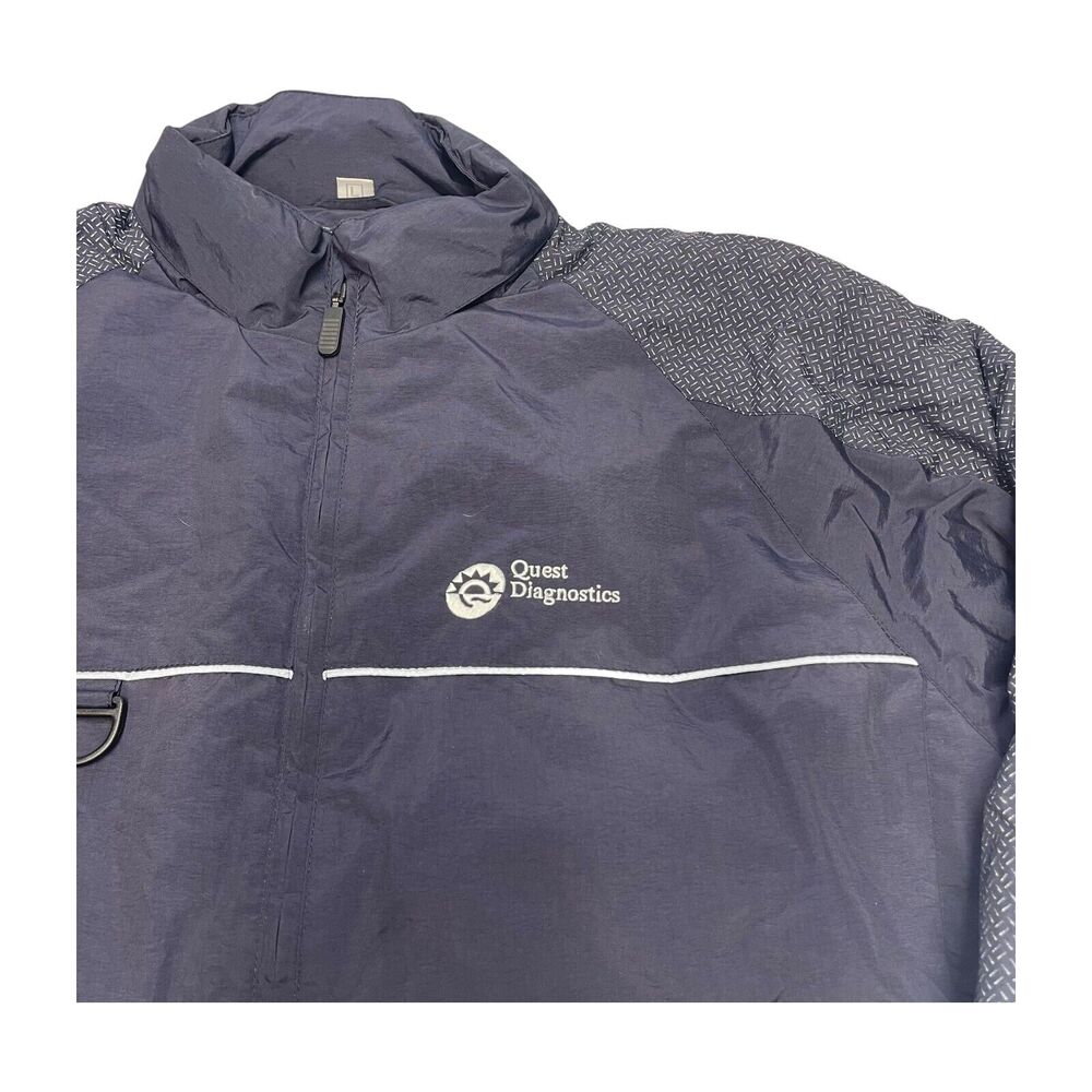 IN Designs Global Jacket Men Large Black 100% Nylon Outdoor Windbreaker Full-Zip - Picture 4 of 9